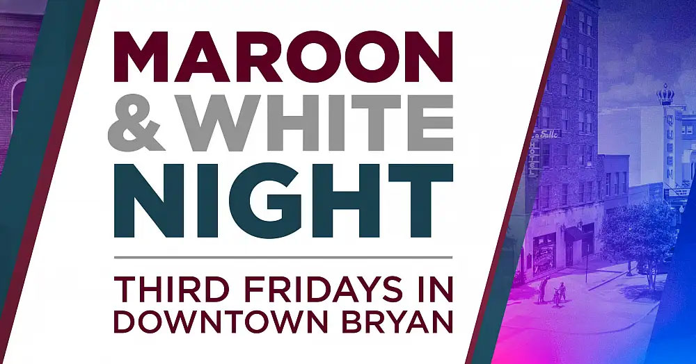 maroon and white night out